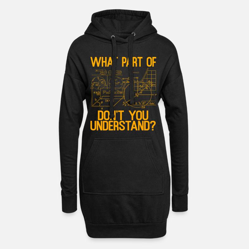 Physiker Mathematik Mathe Physik Lehrer - Hoodie-Kleid - Schwarz