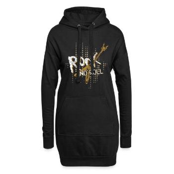 Musik - Hoodie-Kleid - Schwarz - Vorne