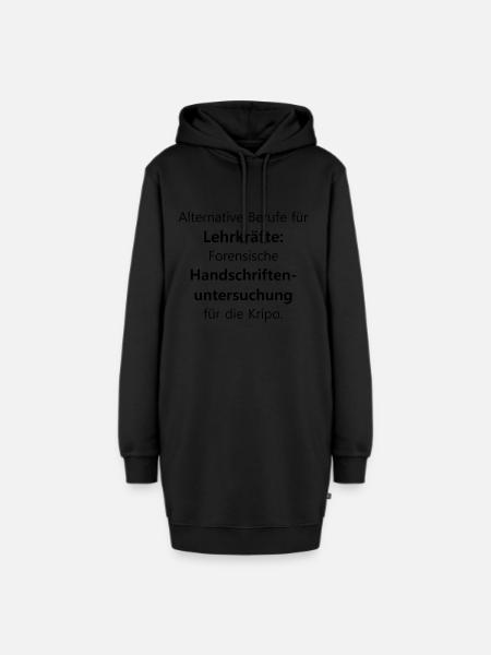 Lehrer | Lehrkraft Schule Beruf Spruch | Geschenk - Hoodie-Kleid - Schwarz