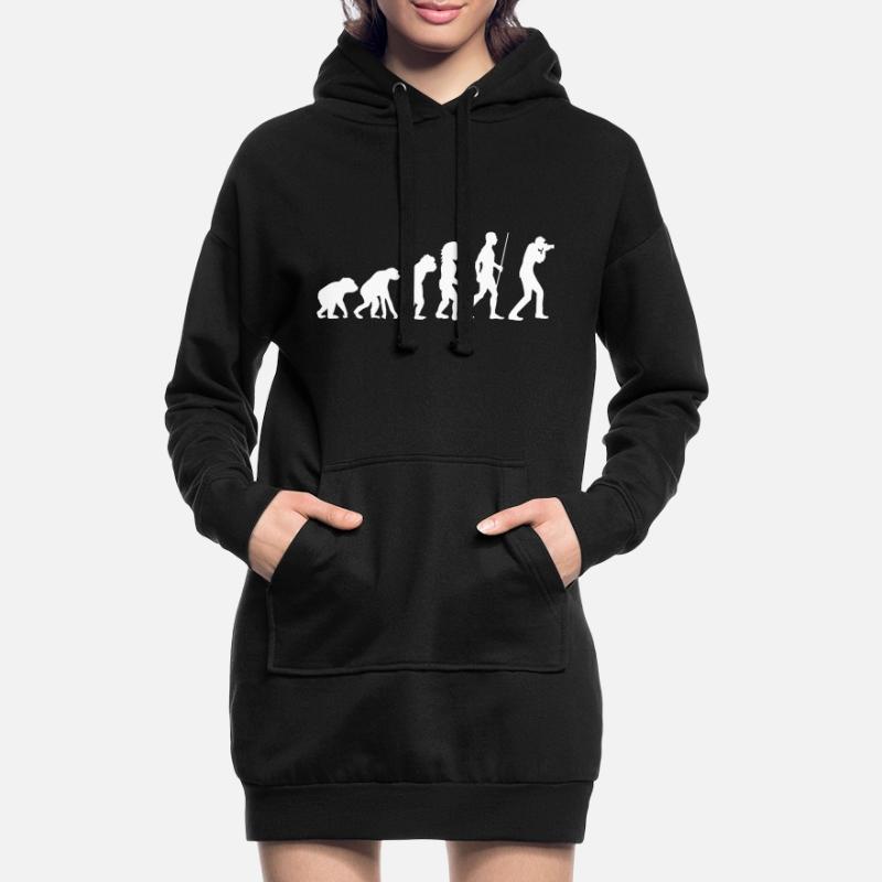 Kamera Evolution Hoodie-Kleid