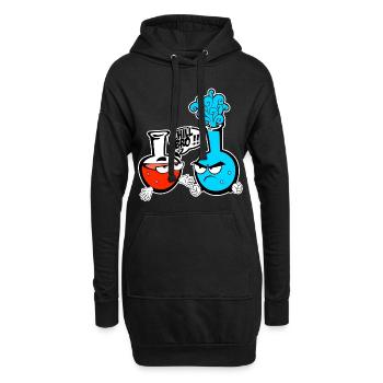 Chimie - Sweat-shirt à capuche long Femme - noir - Devant