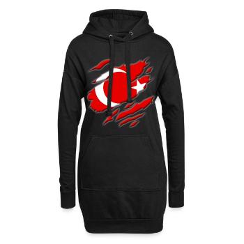 Türkei - Hoodie-Kleid - Schwarz - Vorne
