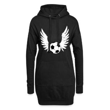 football - Sweat-shirt à capuche long Femme - noir - Devant