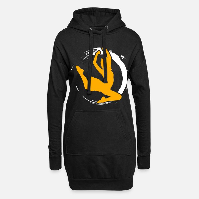 Tanzen - Hoodie-Kleid - Schwarz