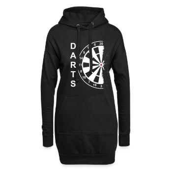 Jeu de fléchettes - Sweat-shirt à capuche long Femme - noir - Devant