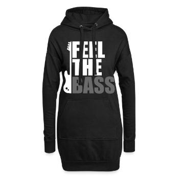 Bass - Sweat-shirt à capuche long Femme - noir - Devant