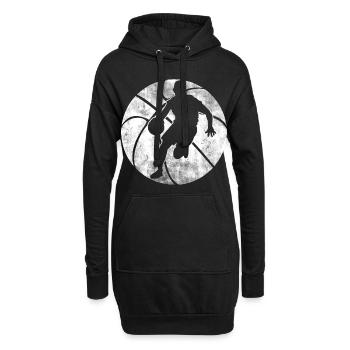 Basket-ball Dribbling Streetball Sport - Sweat-shirt à capuche long Femme - noir - Devant