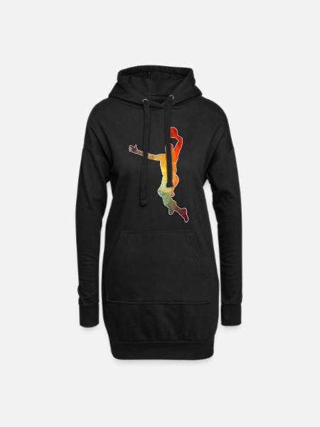 Basketball basketball basketball team Spor - Hoodie Dress - black
