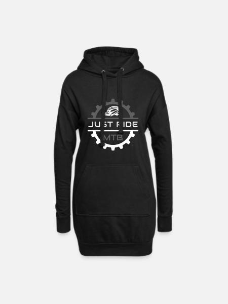 MTB - Hoodie-Kleid - Schwarz