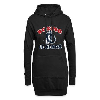 Boxen Kampfsport Handschuhe Geschenkidee - Hoodie-Kleid - Schwarz - Vorne
