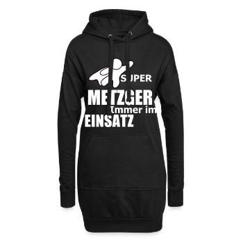 METZGER Beruf Geschenk - Hoodie-Kleid - Schwarz - Vorne