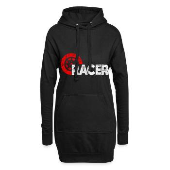Auto - Hoodie-Kleid - Schwarz - Vorne