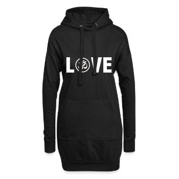 Om indien goa hinduismus buddhismus spirituell Zen - Hoodie-Kleid - Schwarz - Vorne