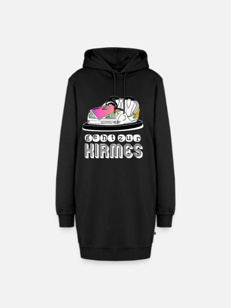 Kirmes Fahrgeschäft autoscooter Boxauto - Hoodie-Kleid - Schwarz