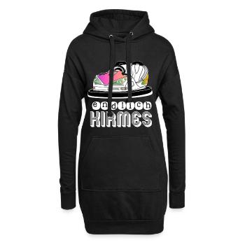 Endlich Kirmes Schausteller Boxauto Kirmesfans - Hoodie-Kleid - Schwarz - Vorne