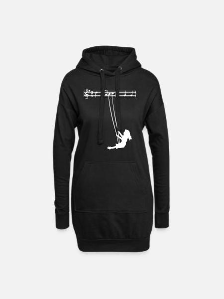 Music lover - Hoodie Dress - black
