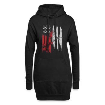 Cheval d'équitation de cheval Cheval d'équitation Wester Cowboy - Sweat-shirt à capuche long Femme - noir - Devant