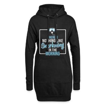 Schnorcheln - Hoodie-Kleid - Schwarz - Vorne