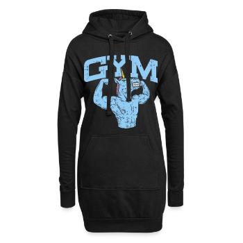 GYM - Hoodie-Kleid - Schwarz - Vorne