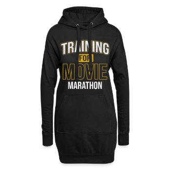 Filme Marathon Film Kinofilm Serien Süchtig Kino - Hoodie-Kleid - Schwarz - Vorne
