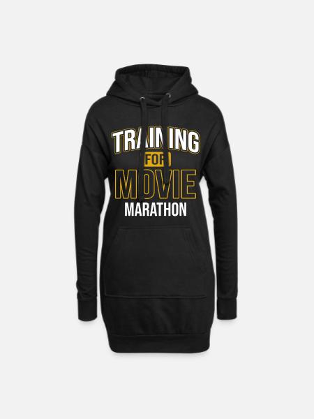 Film Filme Sucht Serien Kinofilm Kino Liebhaber - Hoodie-Kleid - Schwarz