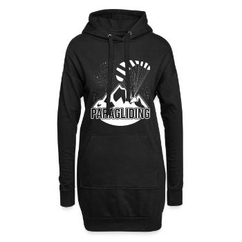 Parapente Parapente Parapente - Sweat-shirt à capuche long Femme - noir - Devant