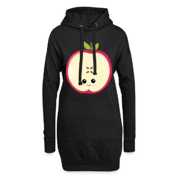 FRUITS - Sweat-shirt à capuche long Femme - noir - Devant