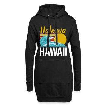 Hawaii - Sweat-shirt à capuche long Femme - noir - Devant