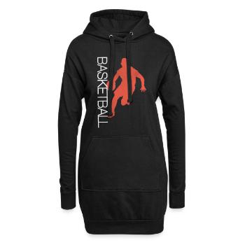 Basketball Spieler Basketballspieler Basketballer - Hoodie-Kleid - Schwarz - Vorne