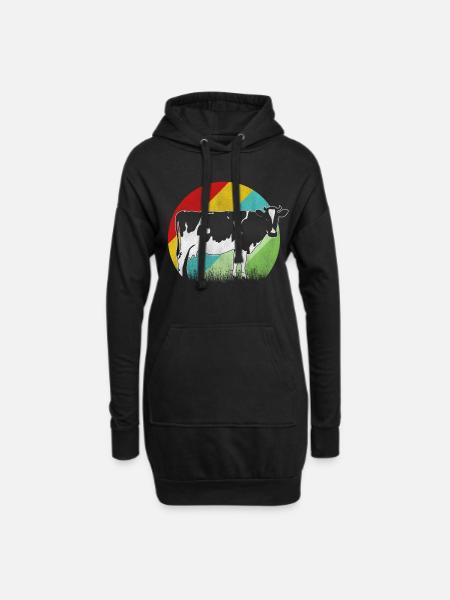 Cow Cows Farmer Farm Farmer Farmer Agriculture - Hoodiejurk - zwart