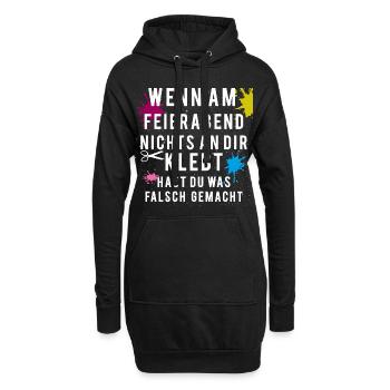 Erzieher Erzieherin Kita Kindergarten Kinderpflege - Hoodie-Kleid - Schwarz - Vorne