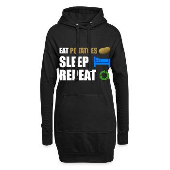 Kartoffel - Hoodie-Kleid - Schwarz - Vorne