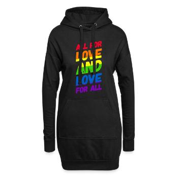 Homosexualité LGBT CSD Gay Pride - Sweat-shirt à capuche long Femme - noir - Devant