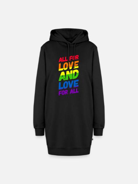 Homosexualität LGBT CSD Gay Pride - Hoodie-Kleid - Schwarz