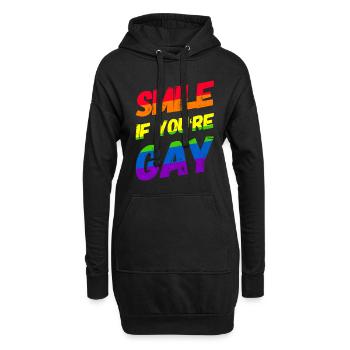 Homosexualité LGBT CSD Gay Pride - Sweat-shirt à capuche long Femme - noir - Devant