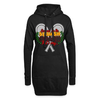 Squash - Hoodie-Kleid - Schwarz - Vorne