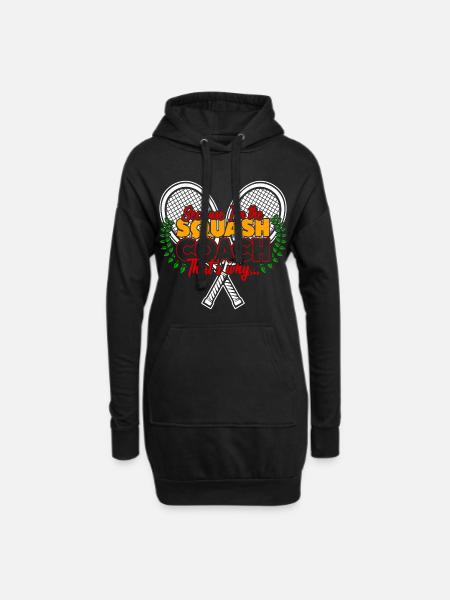 squash - Hoodie Dress - black