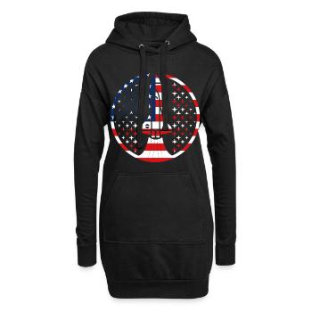Rocket Space NASA USA - Sweat-shirt à capuche long Femme - noir - Devant