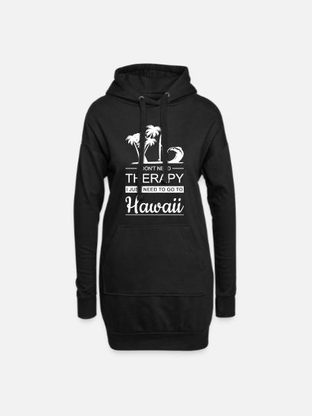 Hawaii - Sweat-shirt à capuche long Femme - noir