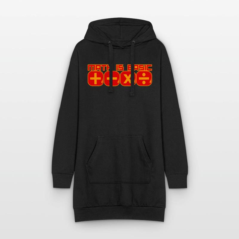 Math Is Basic Math Math Professeur de mathématiques Sweat-shirt à capuche long Femme