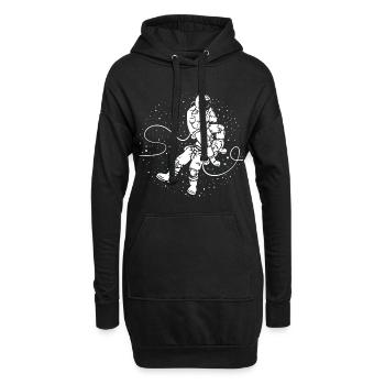 Bjj drôle - Sweat-shirt à capuche long Femme - noir - Devant