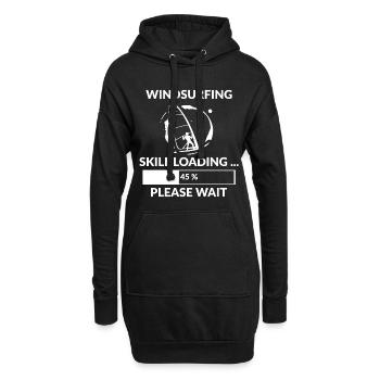 Planche à voile voile Sports nautiques - Sweat-shirt à capuche long Femme - noir - Devant