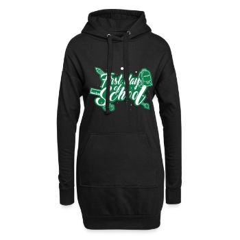 Scolarisation - premier jour d'école - Sweat-shirt à capuche long Femme - noir - Devant