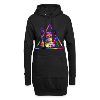 Chihuahua - Sweat-shirt à capuche long Femme - noir - Devant