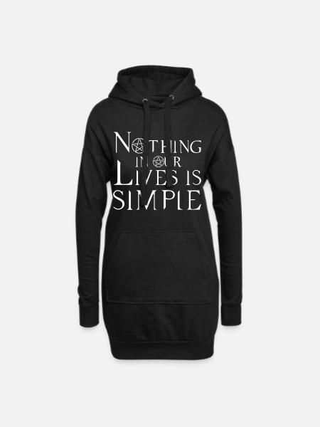 NOTHING, GESCHENK - Hoodie-Kleid - Schwarz