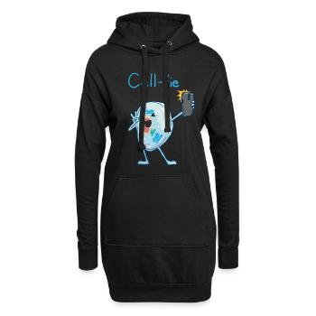Biologie Nerd Science Microbiologie Cell-fie - Sweat-shirt à capuche long Femme - noir - Devant