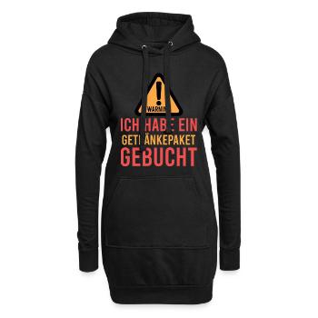 Bier – Shirt Partyurlaub Männerabend Geschenk - Hoodie-Kleid - Schwarz - Vorne