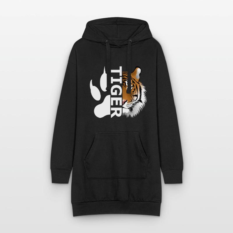 Tiger Hoodie-Kleid