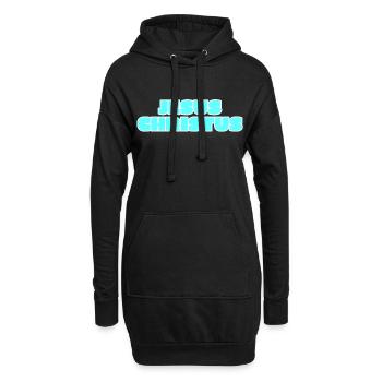 Jésus-Christ - Sweat-shirt à capuche long Femme - noir - Devant