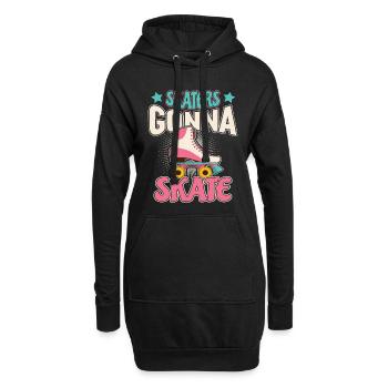 Inline Skates Inliner Roller Skater Girl Skate - Hoodie-Kleid - Schwarz - Vorne